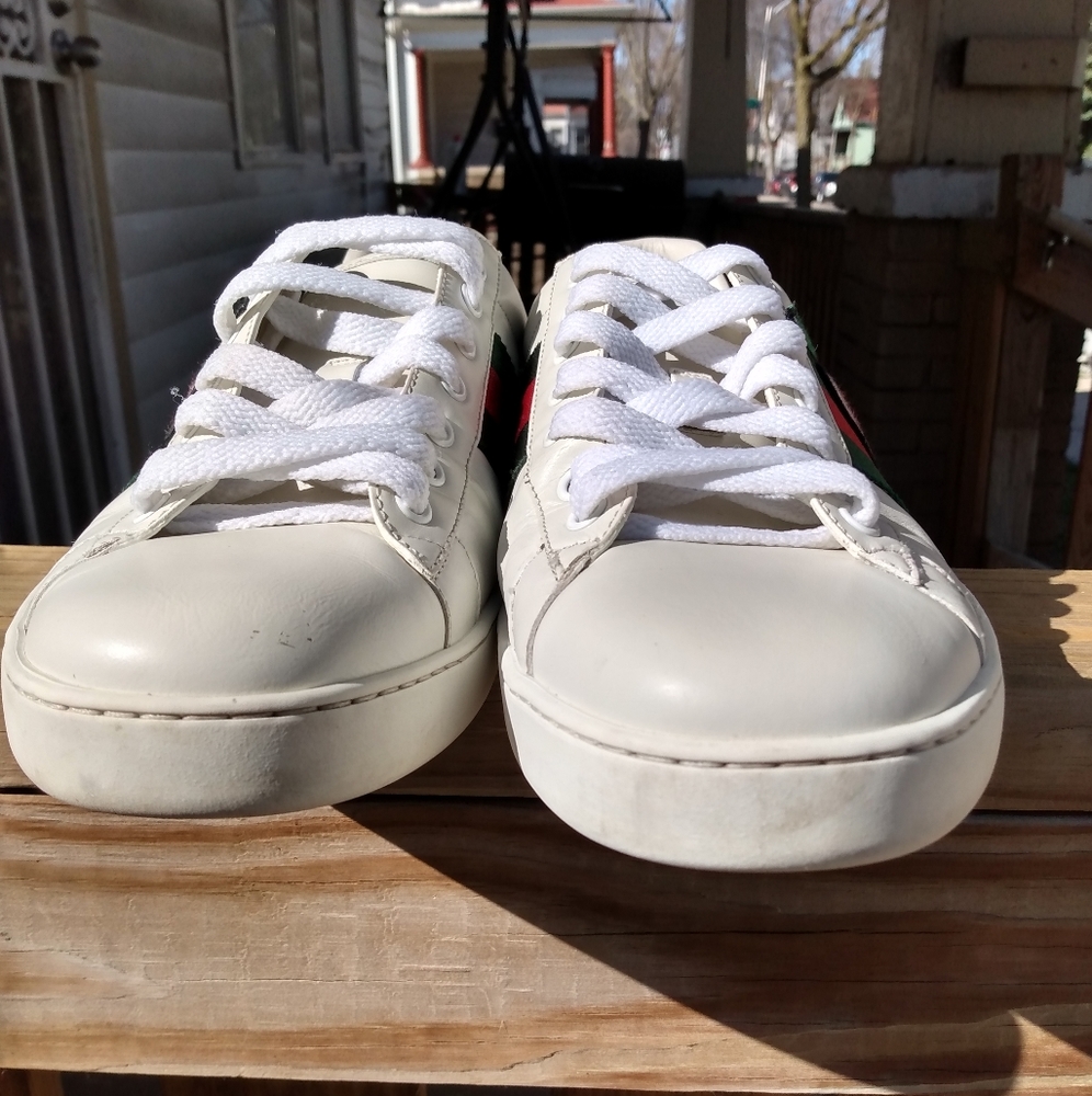 GUCCI ACE SNEAKER WITH GG APPLE - Picture 3 of 7